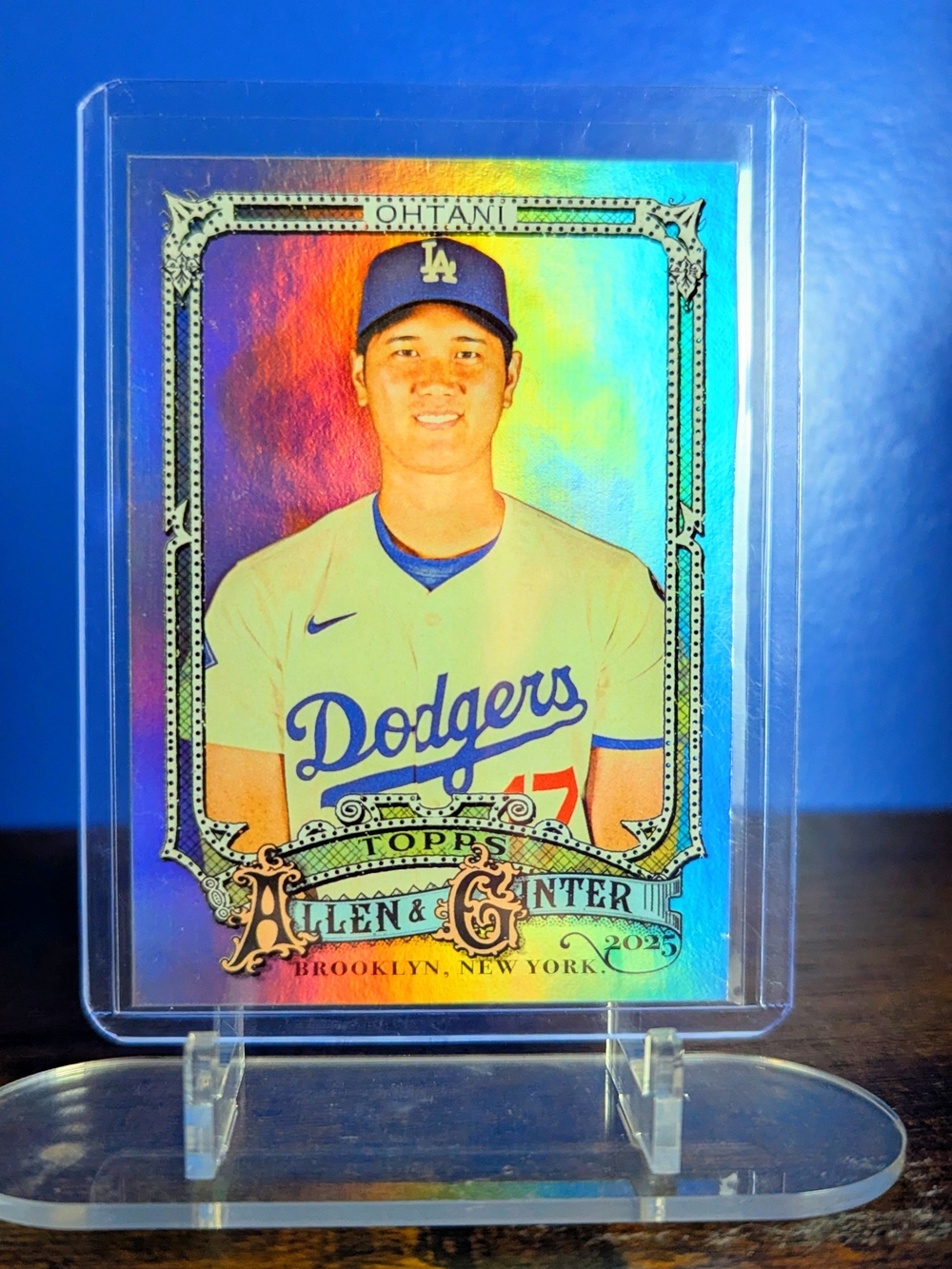 Shohei Ohtani 2025 Allen & Ginter Silver Portrait #132 - Los Angeles Dodgers